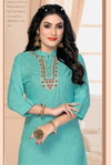 Crayons H Dot By Hirwa Straight With Embroidery Kurtis Wholesale Clothing Suppliers In India